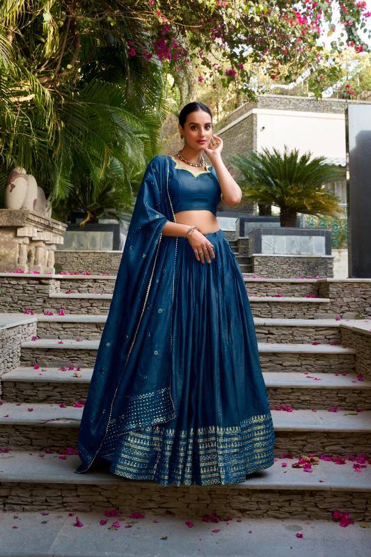 LNB 1906 NBL Chanderi Latest lehenga choli designs